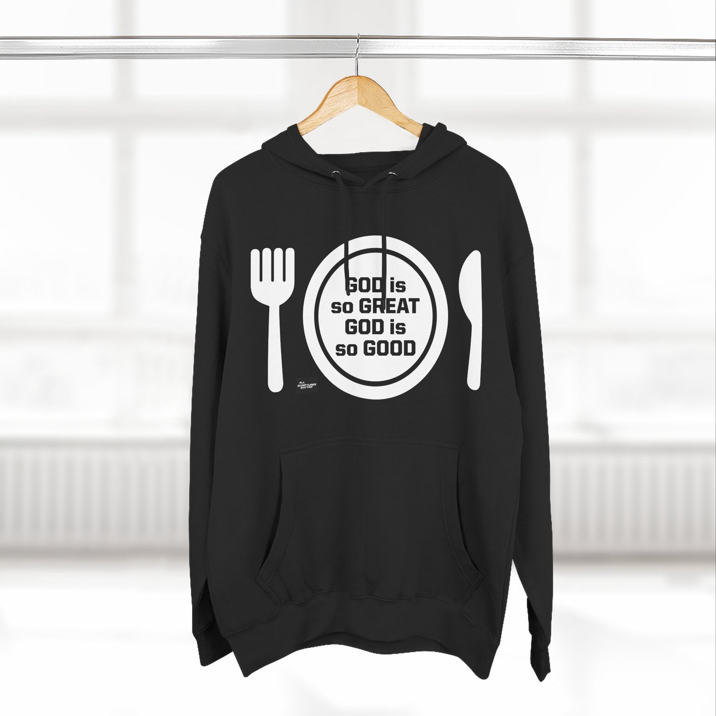 God Is So Great Black Hoodie