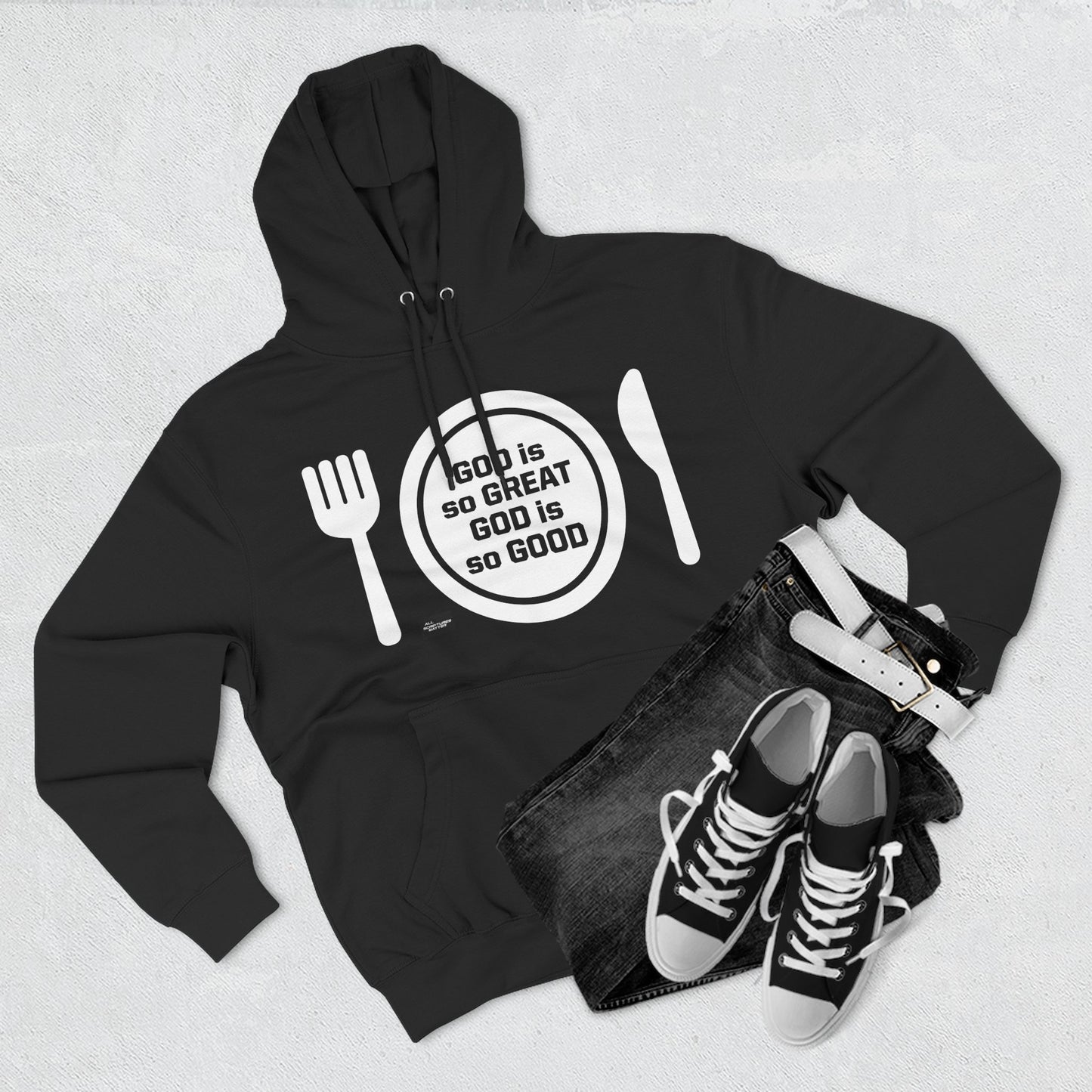 God Is So Great Black Hoodie