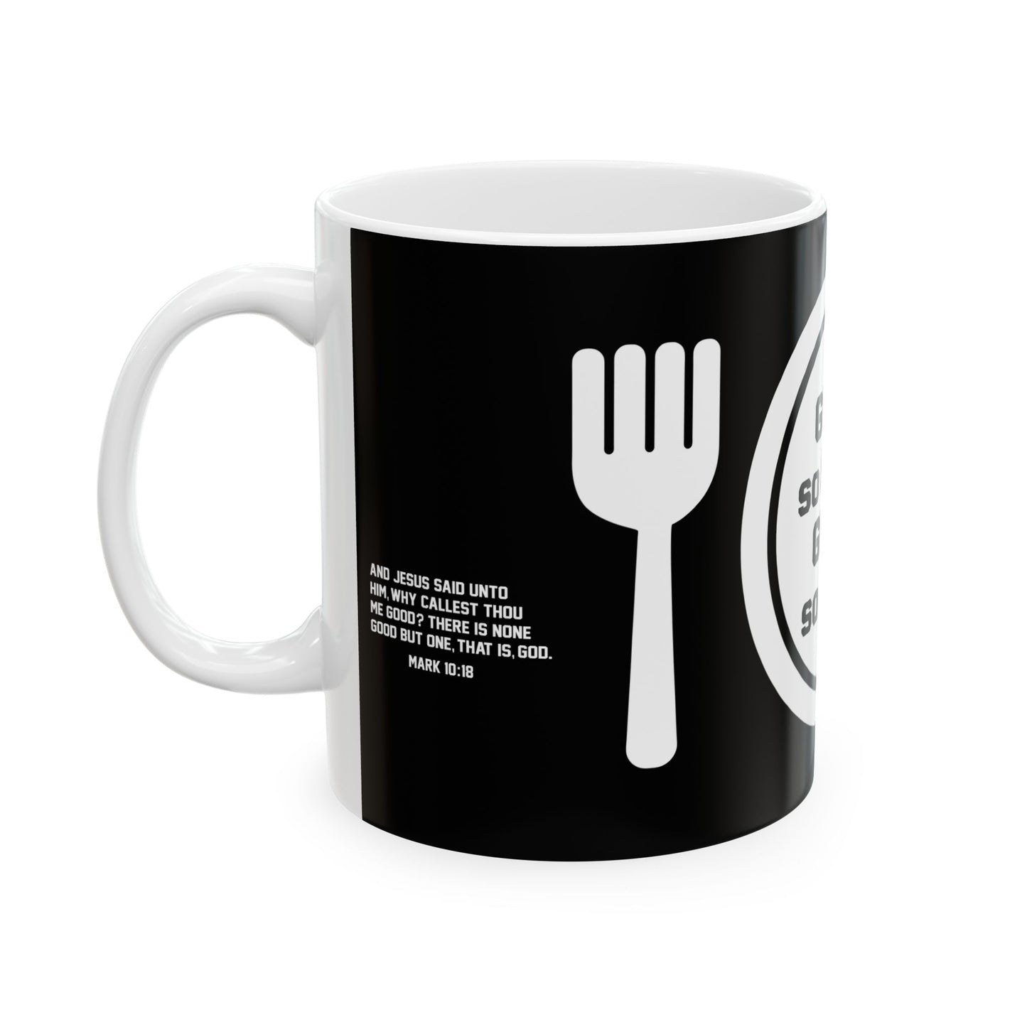 God Is So Great Black Mug