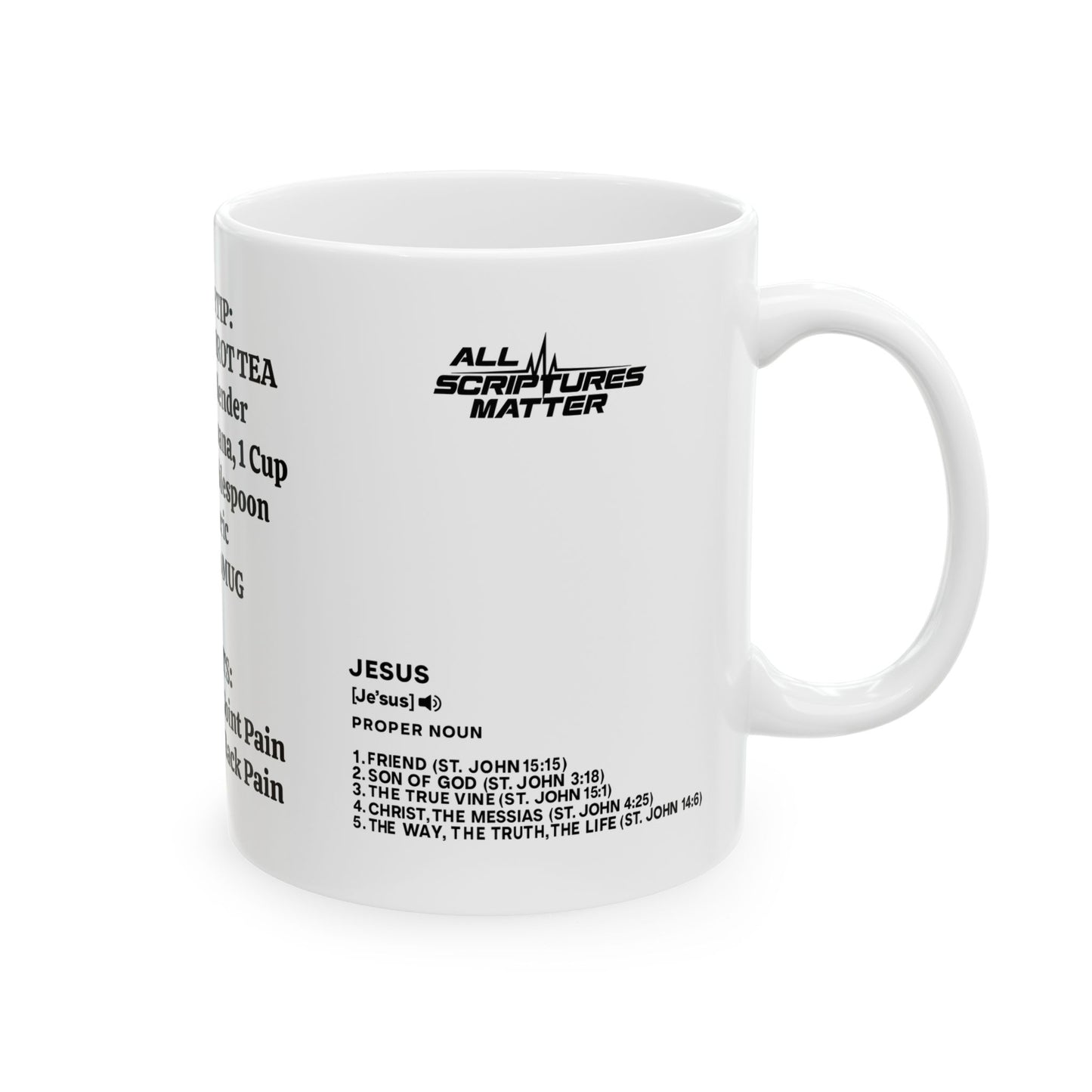HELP REDUCE JOINT PAIN FAITH OVER FEAR MUG