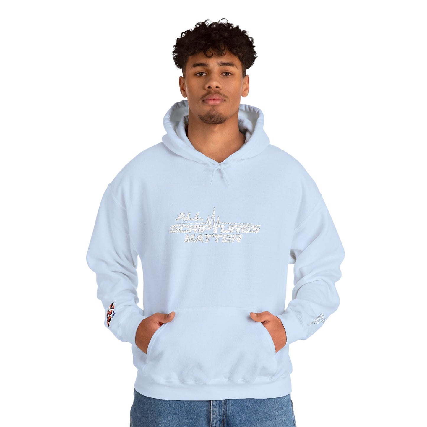 All Scriptures Matter Embroidery American Football Hoodie