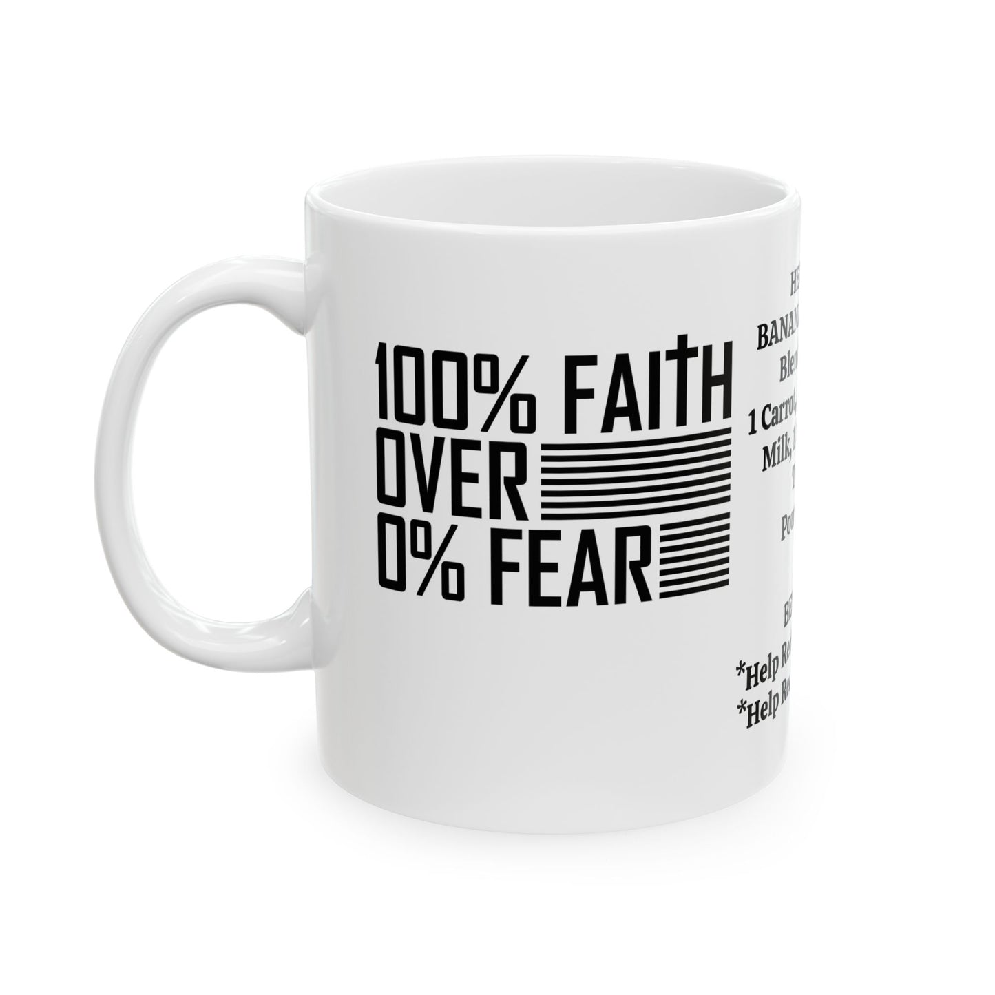 HELP REDUCE JOINT PAIN FAITH OVER FEAR MUG