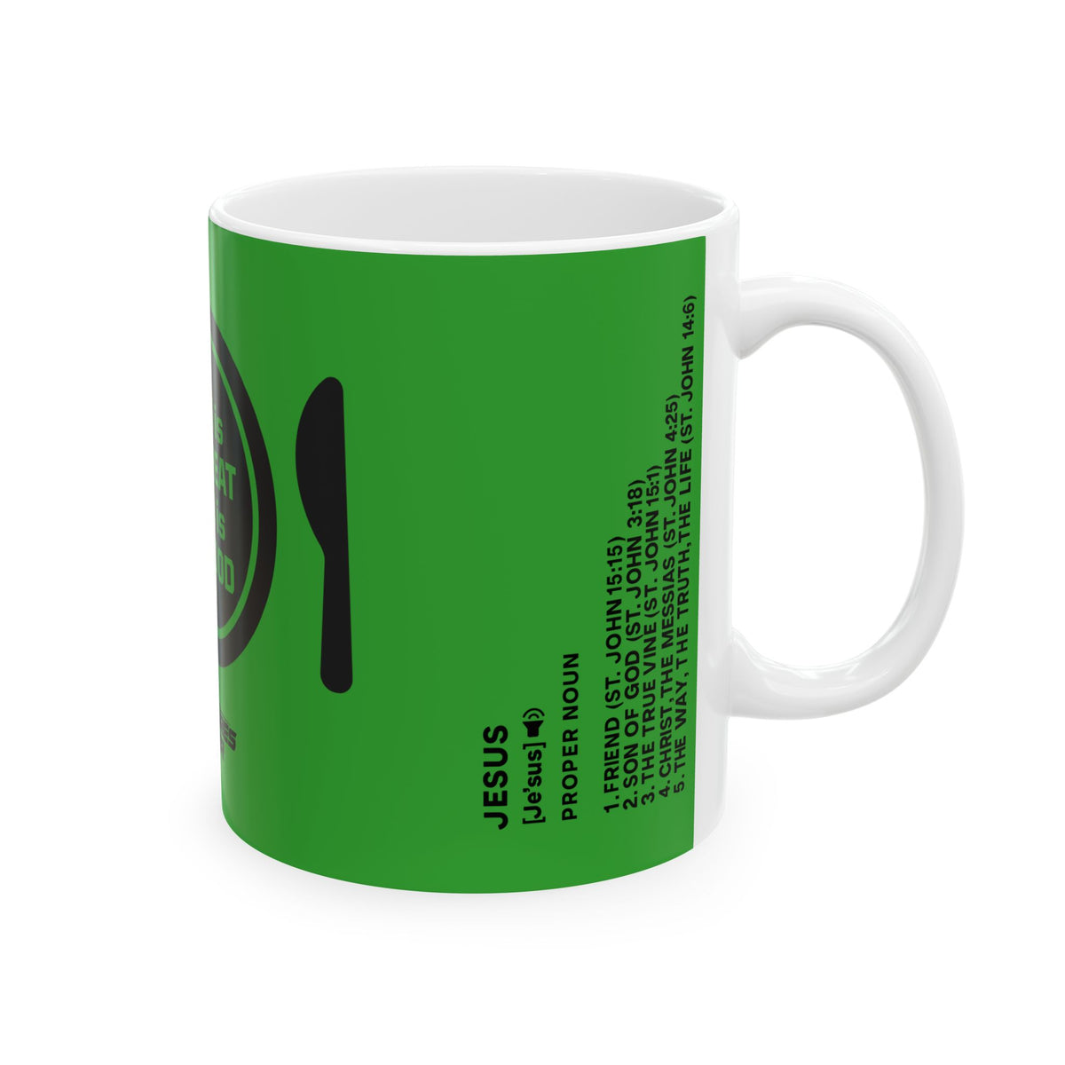 Inflammation Green Tea Mug - God Is So Great, God Is So Good