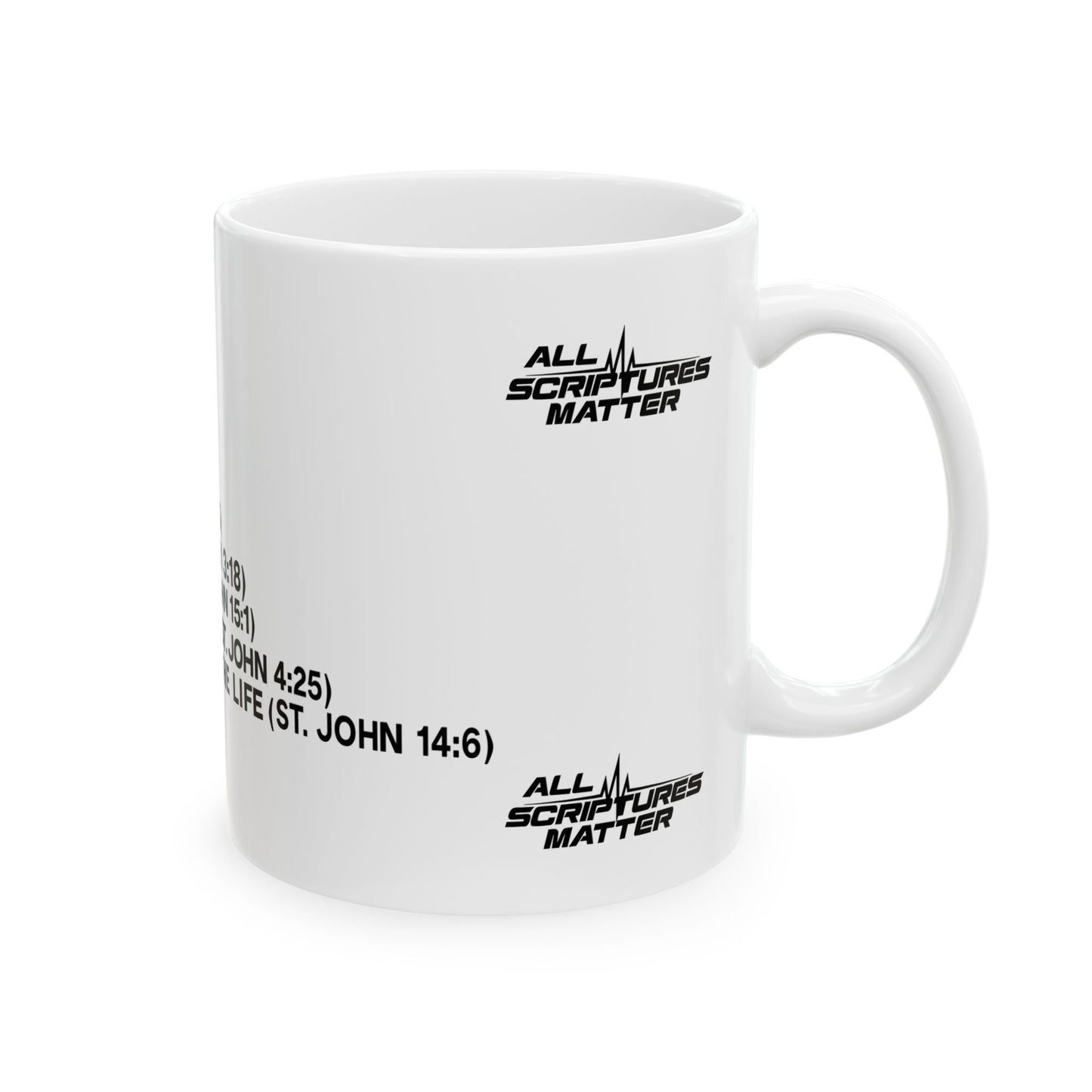 Jesus Definition White Mug - Who Is He? All Scriptures Matter