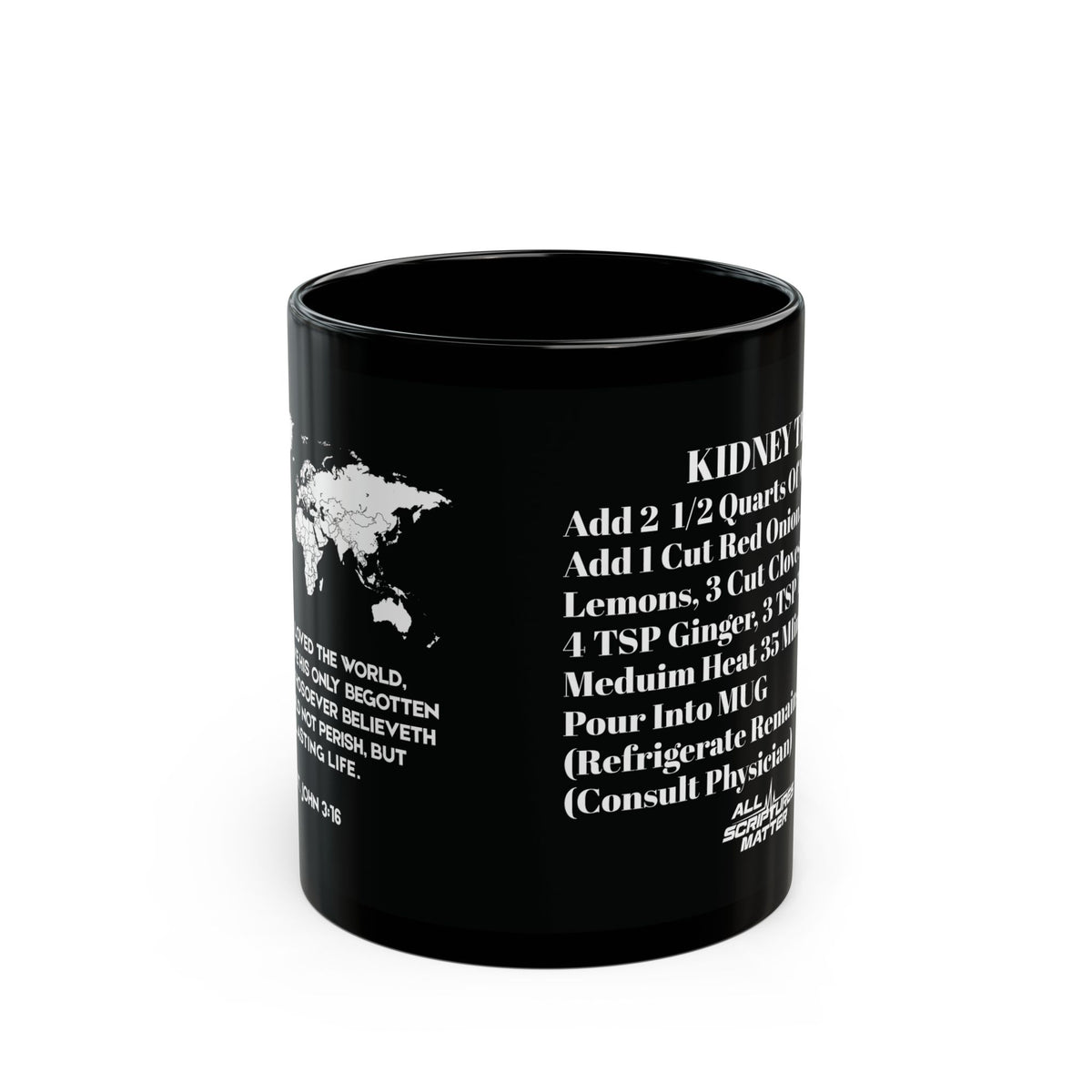 Kidney Tea Mug - For God So Loved the World | St. John 3:16
