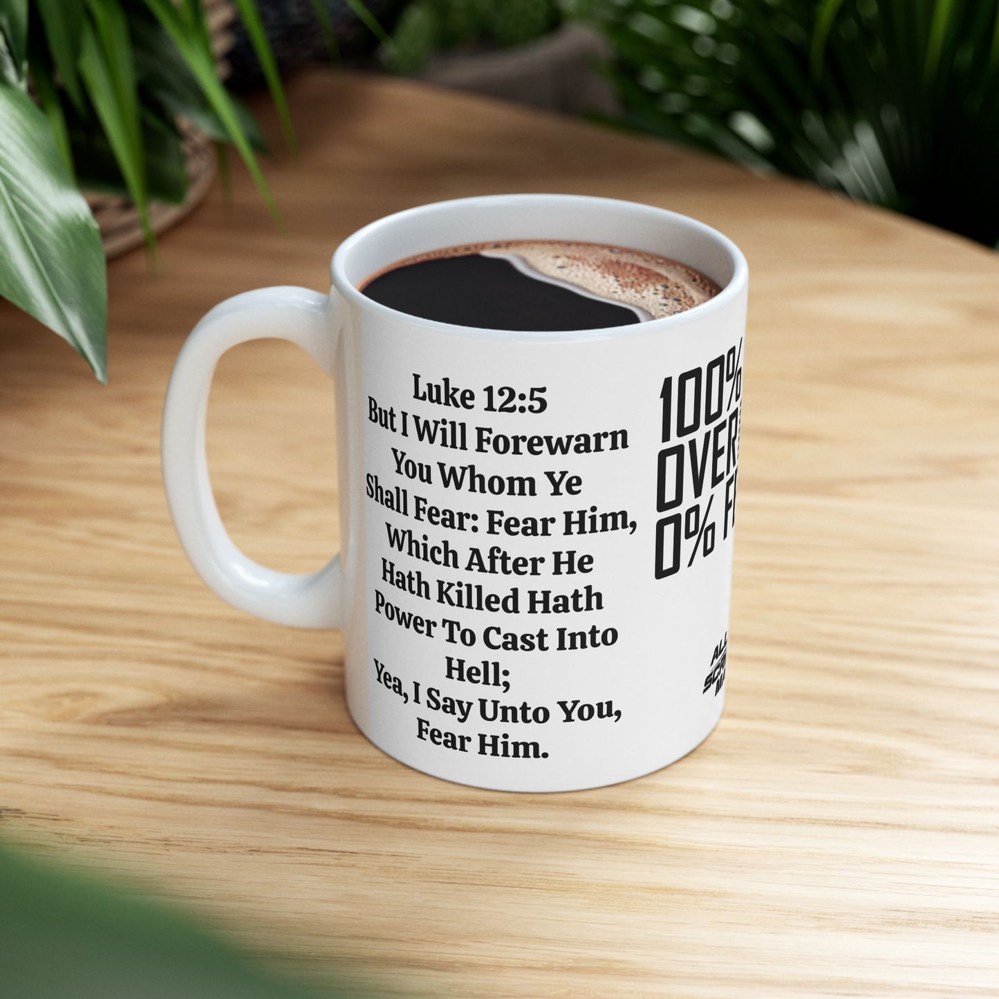 Mobility Faith Over Fear Mug - 100% Faith, 0% Fear