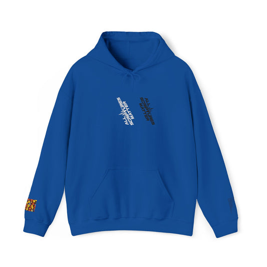 All Scriptures Matter Embroidery Basketball Hoodie - Royal Blue