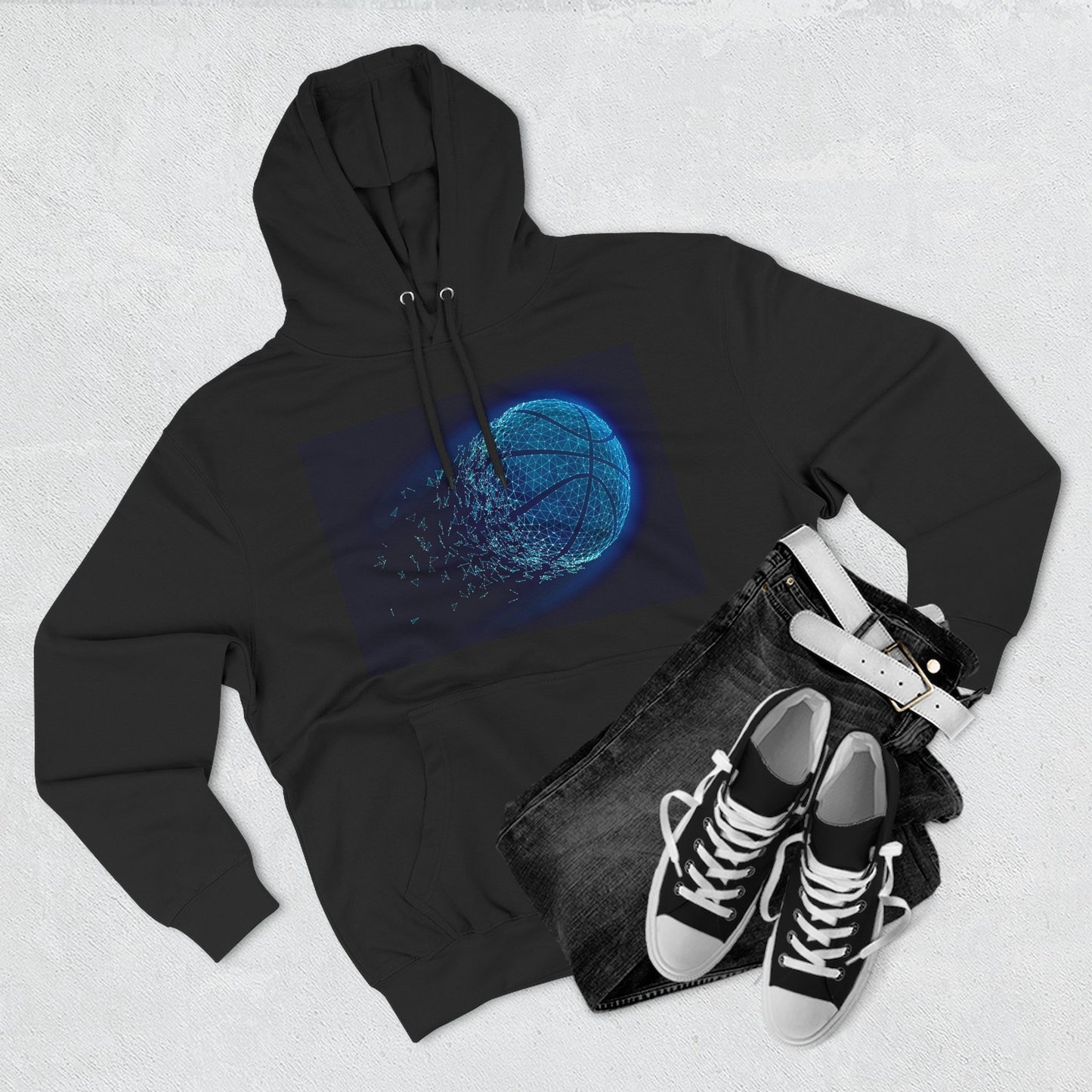 BASKETBALL BLUE HOODIE