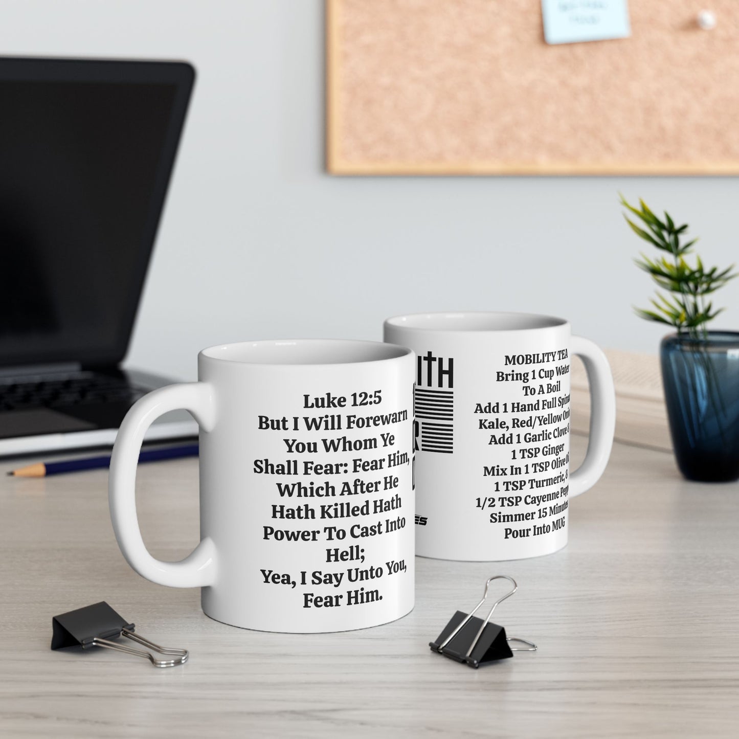 Mobility Faith Over Fear Mug - 100% Faith, 0% Fear