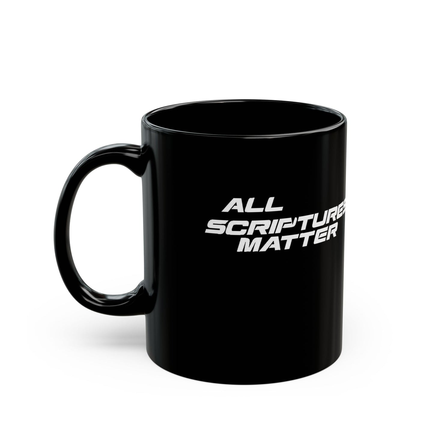 ALL SCRIPTURES MATTER BLACK MUG