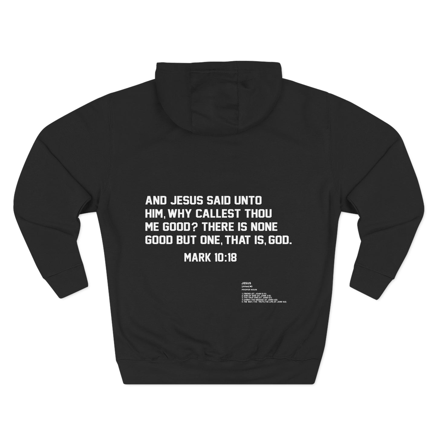 God Is So Great Black Hoodie