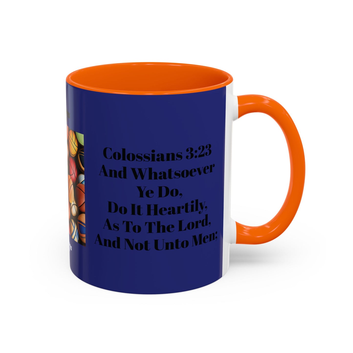 Offense Mug - Colossians 3:23 Basketball Faith Gift