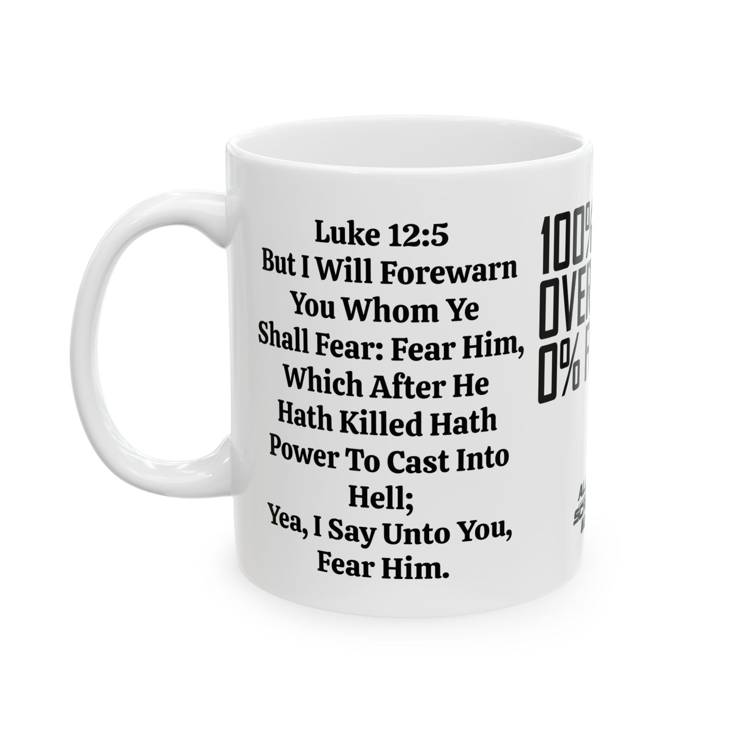 Mobility Faith Over Fear Mug - 100% Faith, 0% Fear