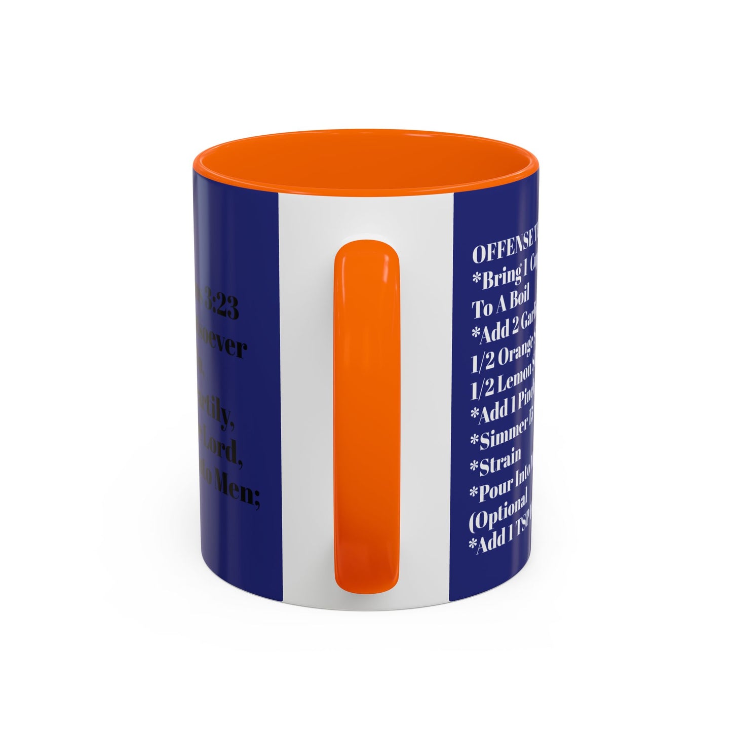Offense Mug - Colossians 3:23 Basketball Faith Gift