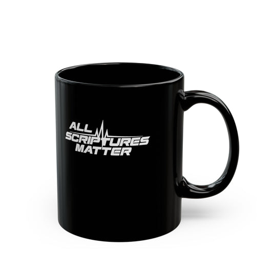 ALL SCRIPTURES MATTER BLACK MUG