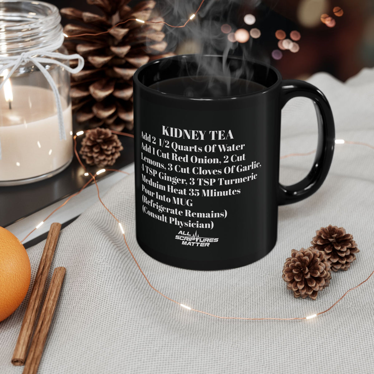Kidney Tea Mug - For God So Loved the World | St. John 3:16