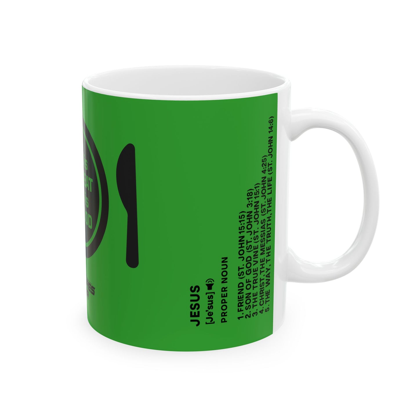 Green Vitality Mug - God Is So Great, God Is So Good