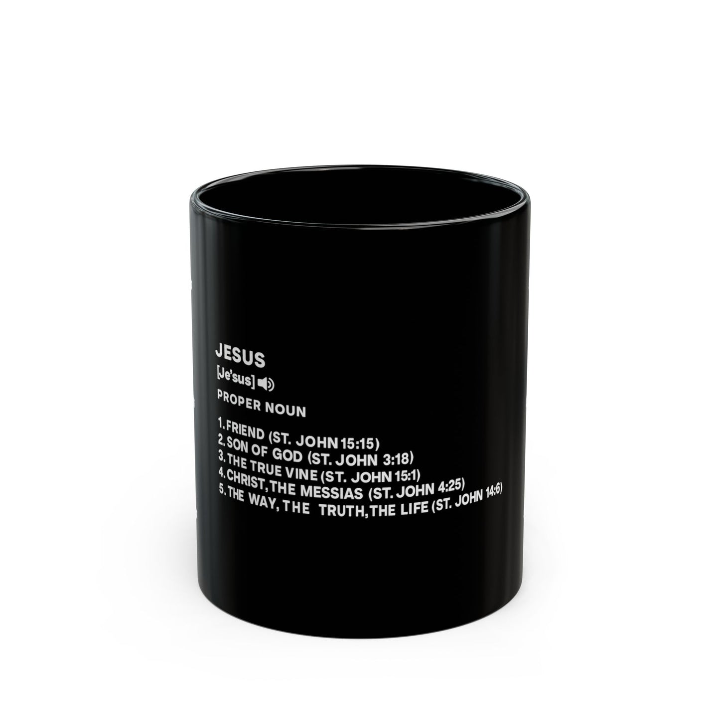 Jesus Definition Mug - Who Is He? | All Scriptures Matter